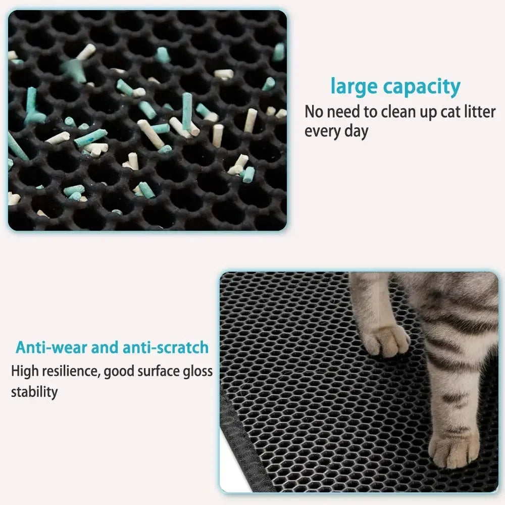 Tapis imperméable attrape litière pour chat