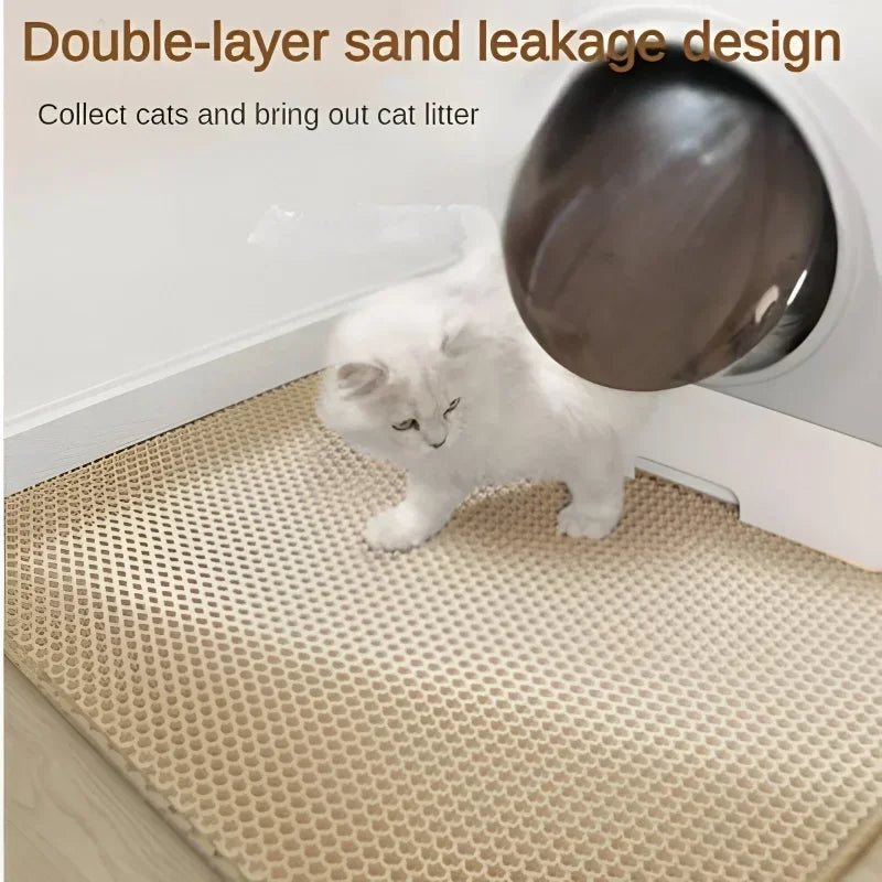 Tapis imperméable attrape litière pour chat