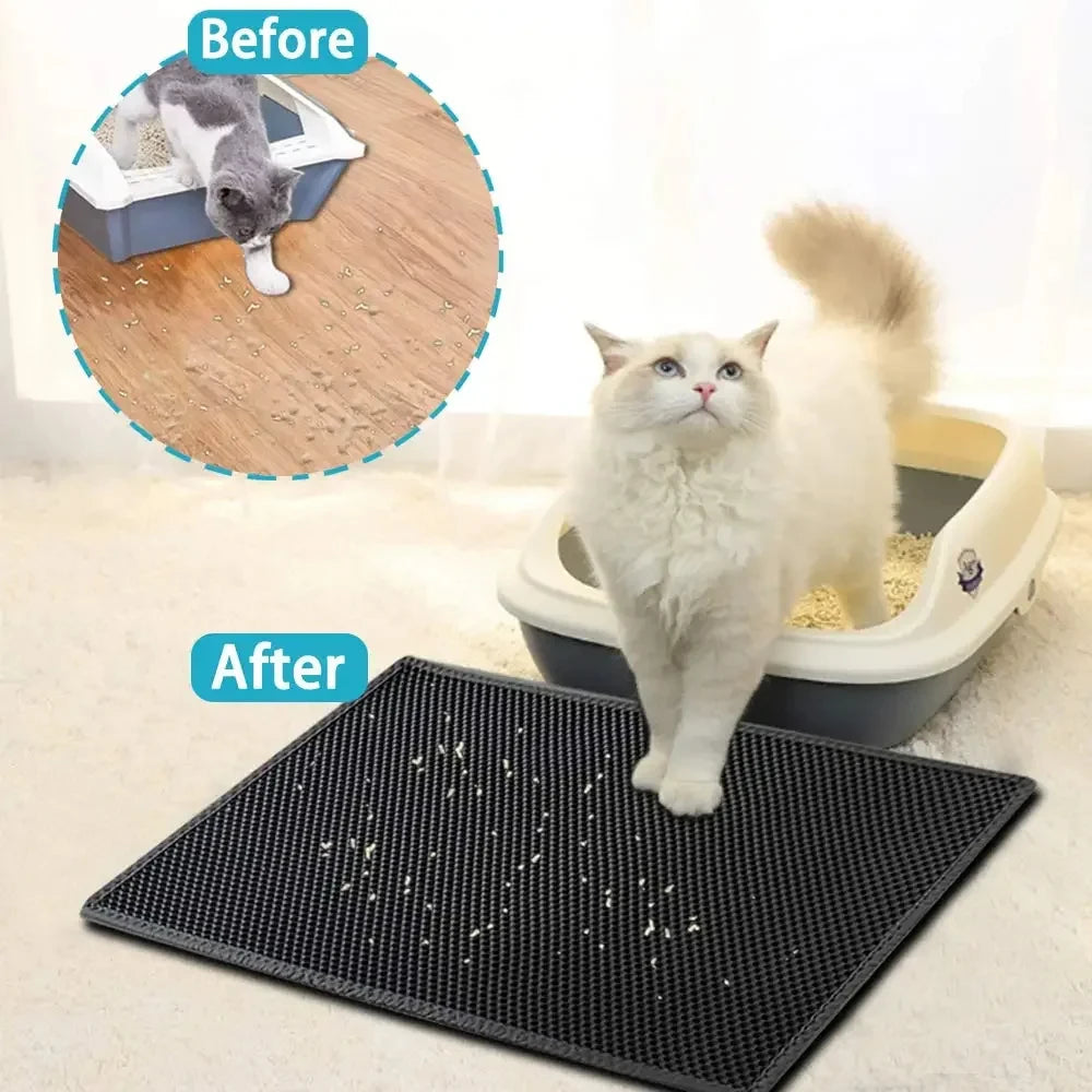 Tapis imperméable attrape litière pour chat